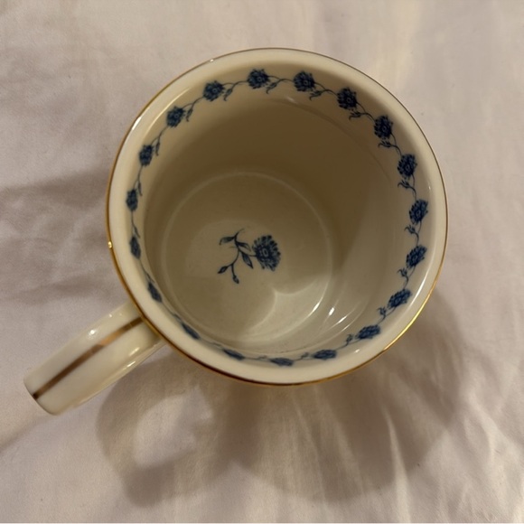 Lou Rota Yellow and Blue Owl Mug - Picture 3 of 4